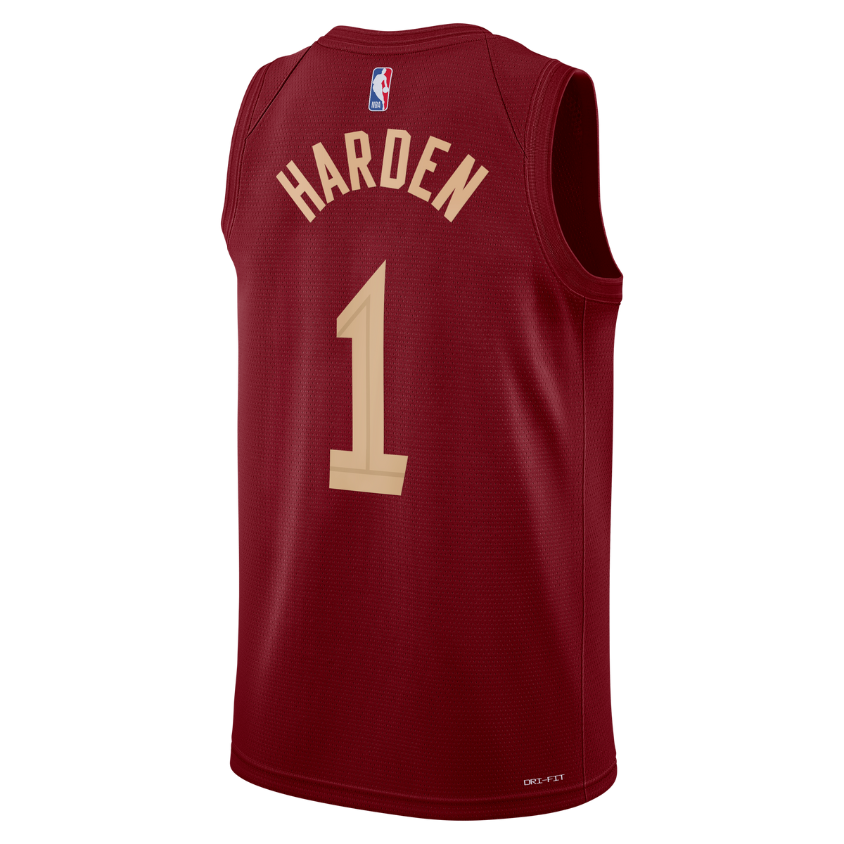 Cleveland Cavaliers Nike Icon Edition Swingman Jersey - Wine - James Harden - Unisex product image 4, provided for visual