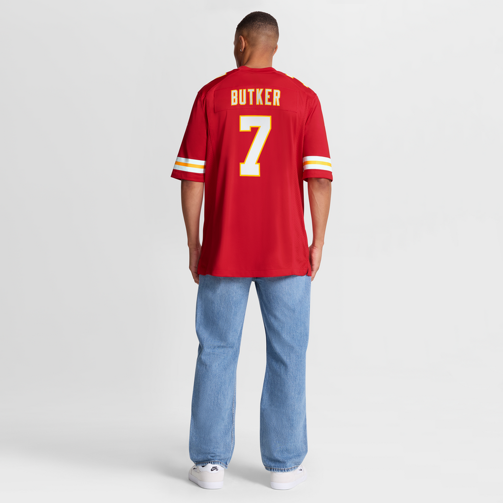 Kansas City Chiefs Harrison Butker Nike Red Game Jersey product image 8, provided for visual reference and product detail
