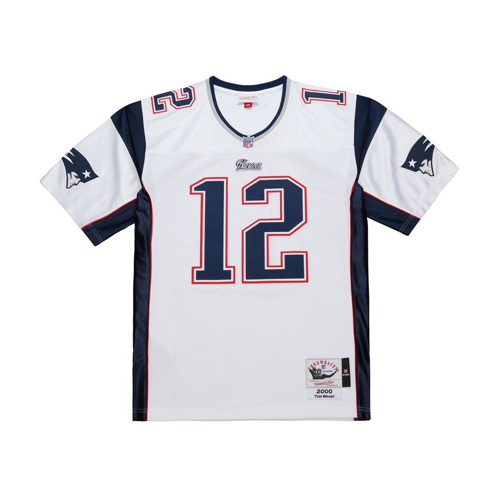New England Patriots Tom Brady Mitchell & Ness Navy Super Bowl XXXVI Authentic Throwback Jersey product image 22, provided