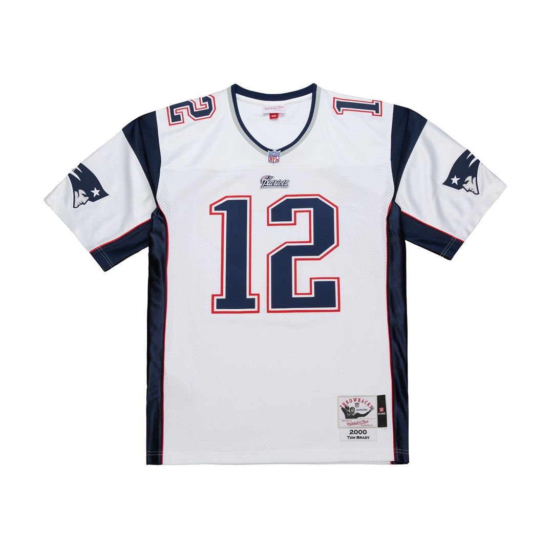 New England Patriots Tom Brady Mitchell & Ness Navy Super Bowl XXXVI Authentic Throwback Jersey product image 22, provided