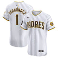 San Diego Padres Tony Fernández Nike White Home Elite Sponsor Patch Player Jersey product image 1, provided for visual