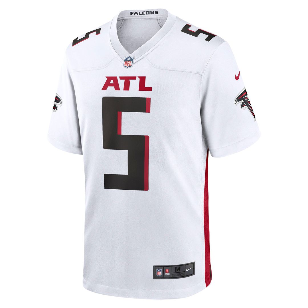 Atlanta Falcons Drake London Nike White Away Game Player Jersey product image 2, provided for visual reference and product