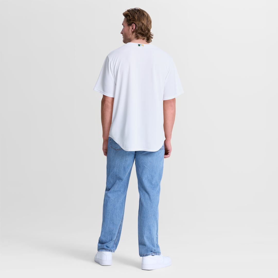 Athletics Nike White Home Replica Jersey product image 5, provided for visual reference and product detail review