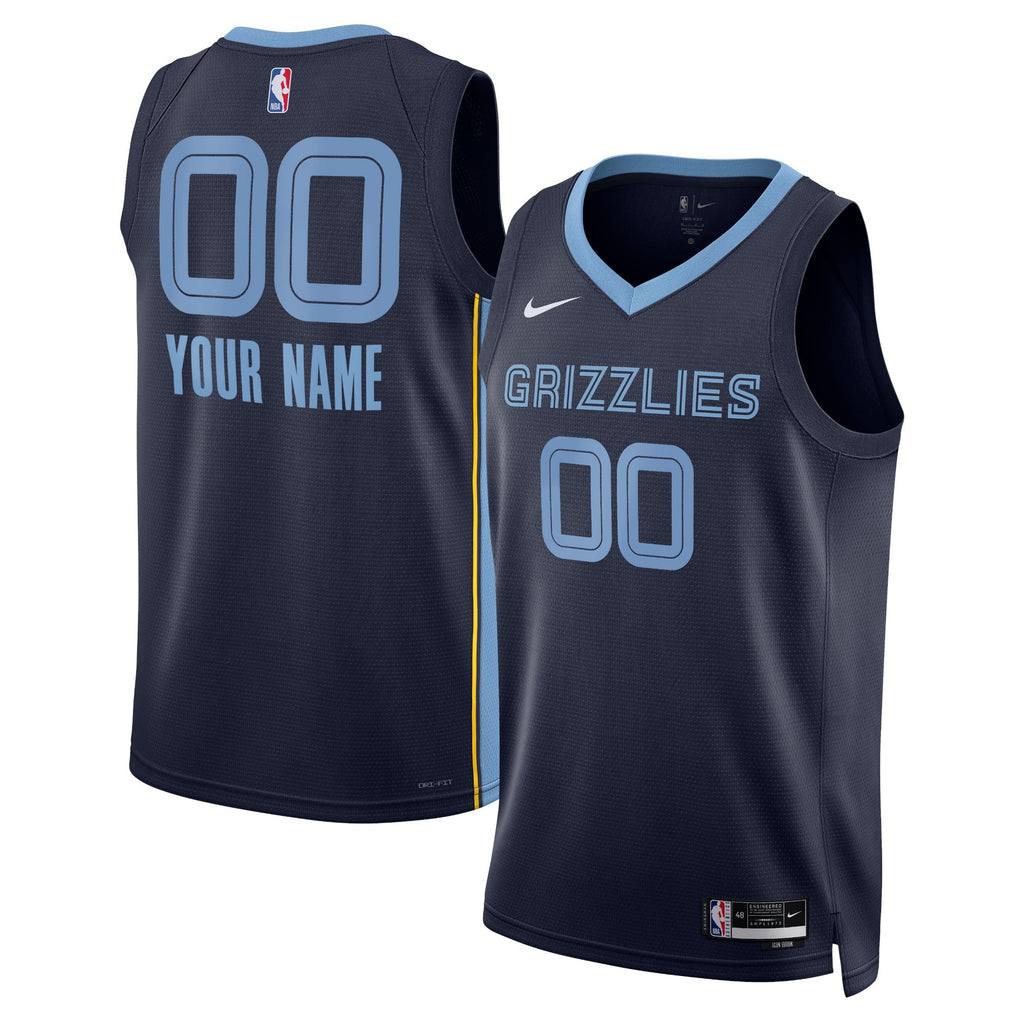 Memphis Grizzlies Nike Icon Swingman Jersey - Custom - Unisex product image 1, provided for visual reference and product