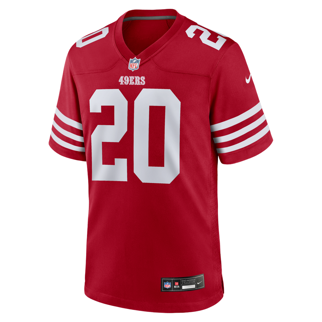 San Francisco 49ers Upton Stout Nike Scarlet Team Game Jersey product image 2, provided for visual reference and product