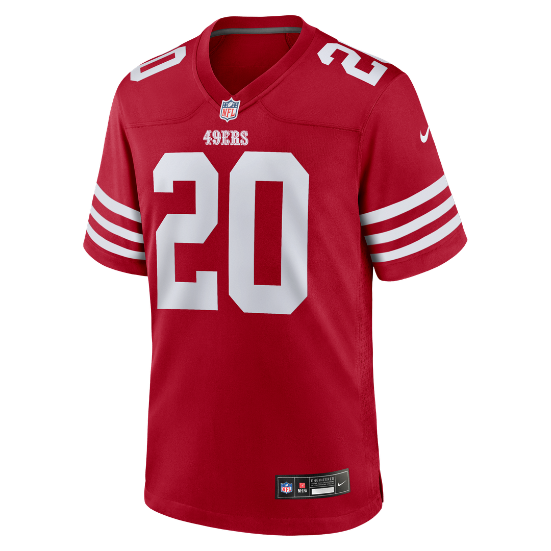 San Francisco 49ers Upton Stout Nike Scarlet Team Game Jersey product image 2, provided for visual reference and product