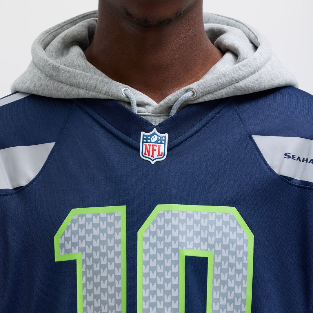 Seattle Seahawks Cooper Kupp Nike College Navy Team Game Jersey product image 17, provided for visual reference and product