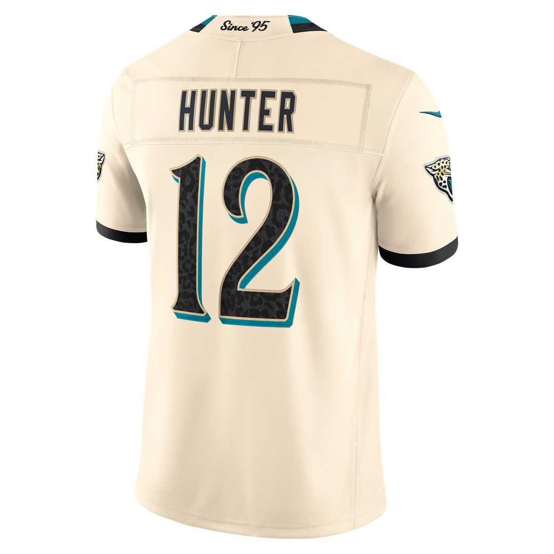 Jacksonville Jaguars Travis Hunter Nike Natural 2026 Rivalries Collection Stitched Limited Jersey product image 3, provided