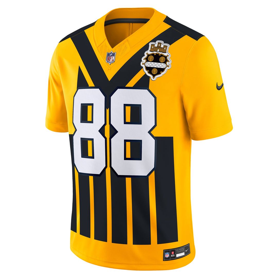 Pittsburgh Steelers Pat Freiermuth Nike Gold Alternate Vapor F.U.S.E. Limited Jersey product image 2, provided for visual