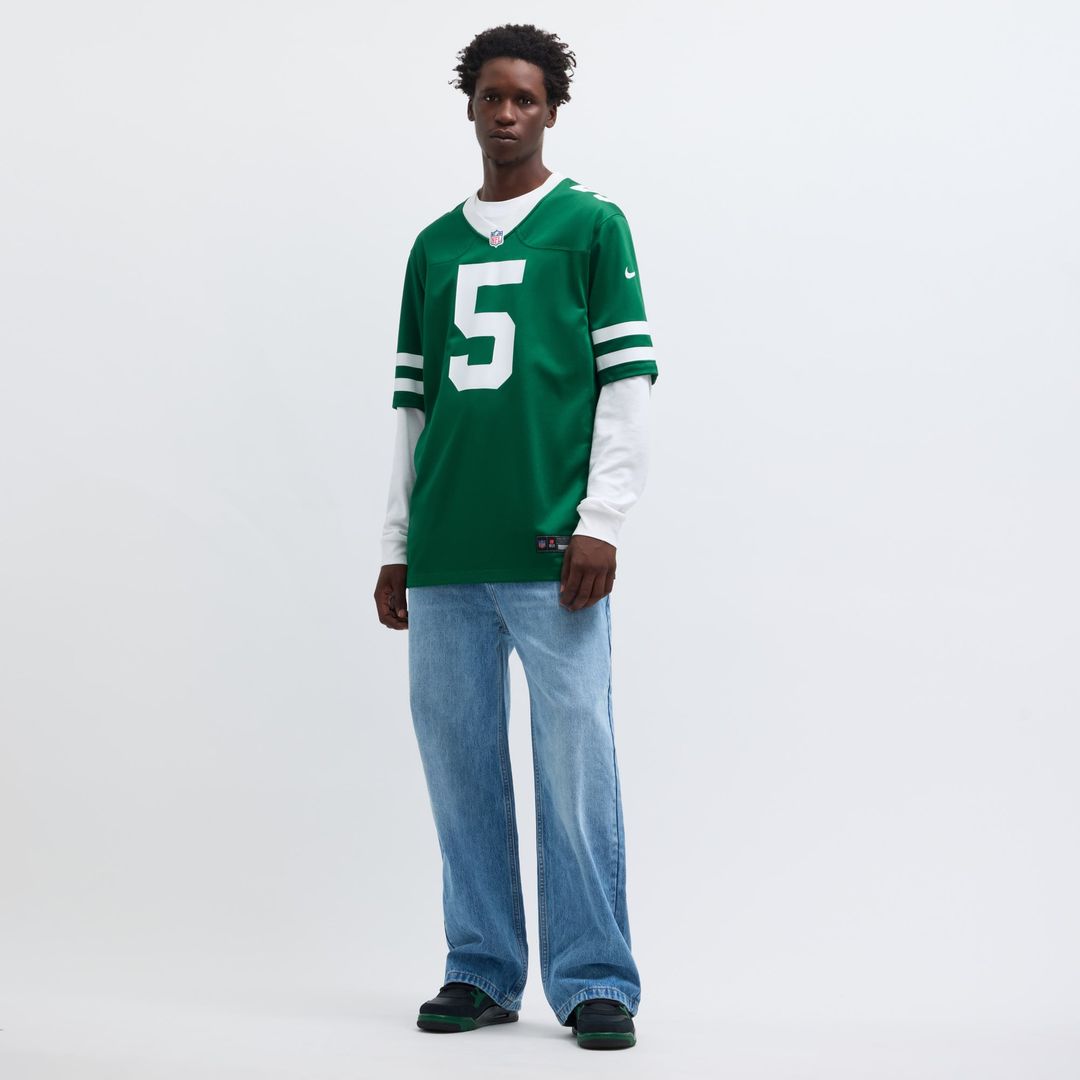 New York Jets Garrett Wilson Nike Legacy Green Game Jersey product image 16, provided for visual reference and product