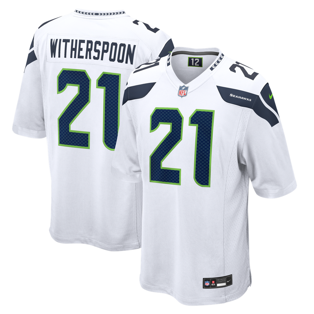 Seattle Seahawks Devon Witherspoon Nike White Game Jersey product image 4, provided for visual reference and product detail