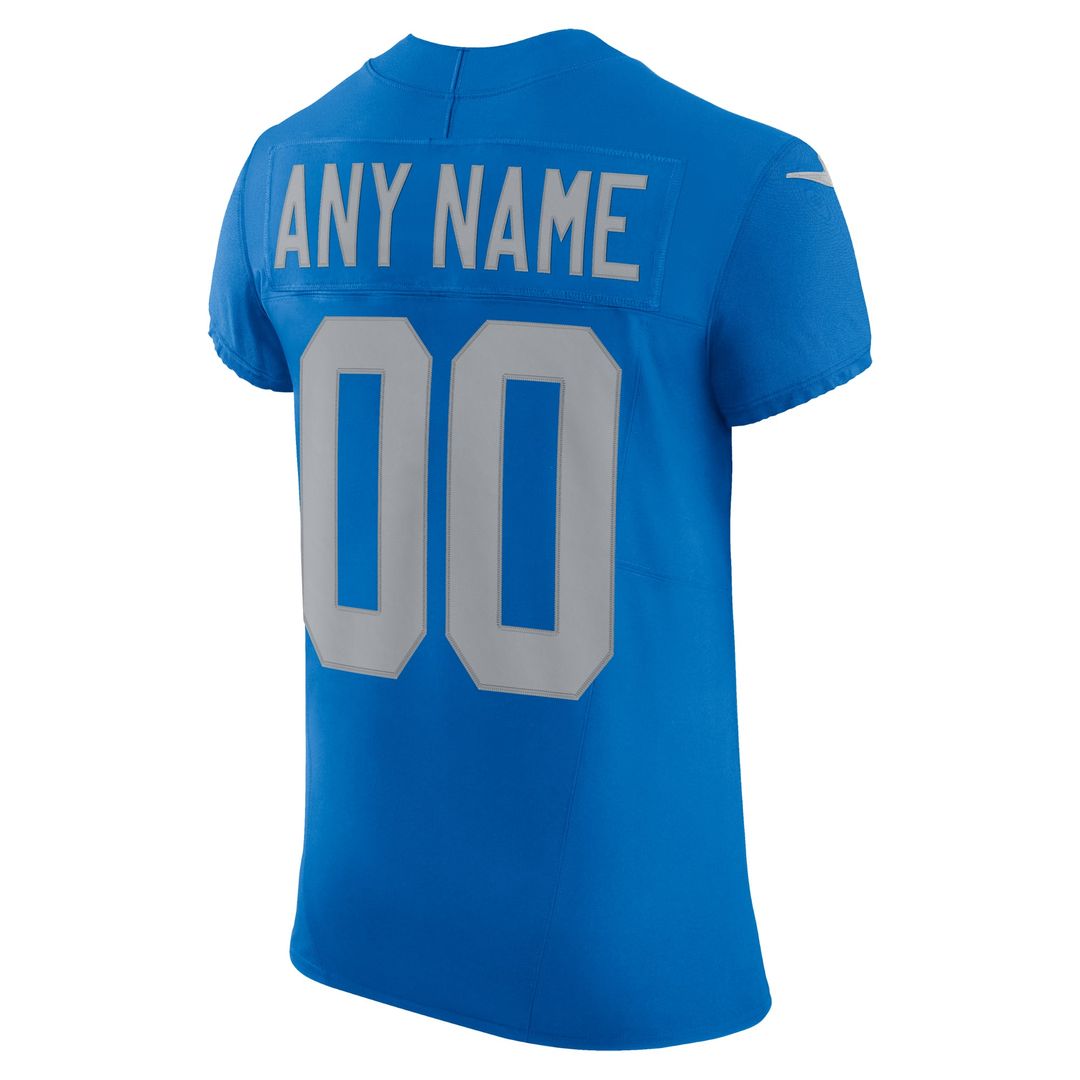 Detroit Lions Nike Blue Alternate Vapor F.U.S.E. Elite Custom Jersey product image 3, provided for visual reference and