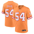 Tampa Bay Buccaneers Lavonte David Nike Orange Throwback Game Jersey product image 1, provided for visual reference and