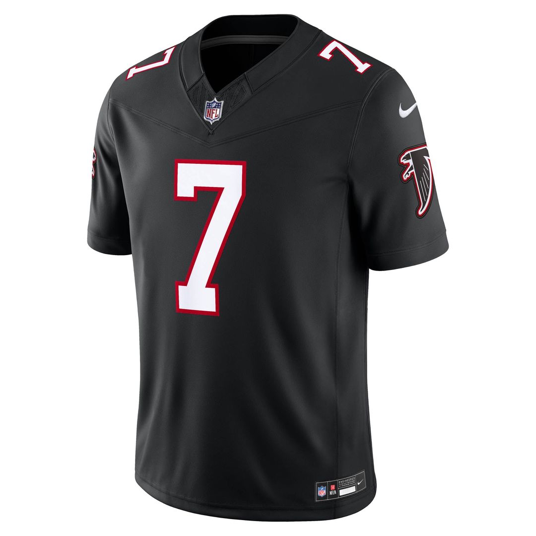 Atlanta Falcons Bijan Robinson Nike Black Alternate Throwback Vapor F.U.S.E. Stitched Limited Jersey product image 5,