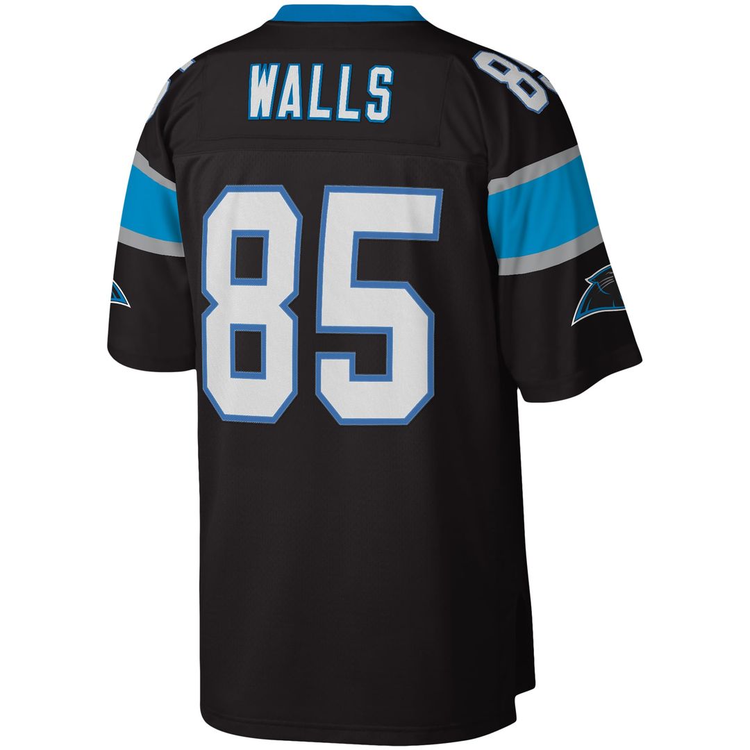 Carolina Panthers Wesley Walls Mitchell & Ness Black Legacy Replica Jersey product image 3, provided for visual reference