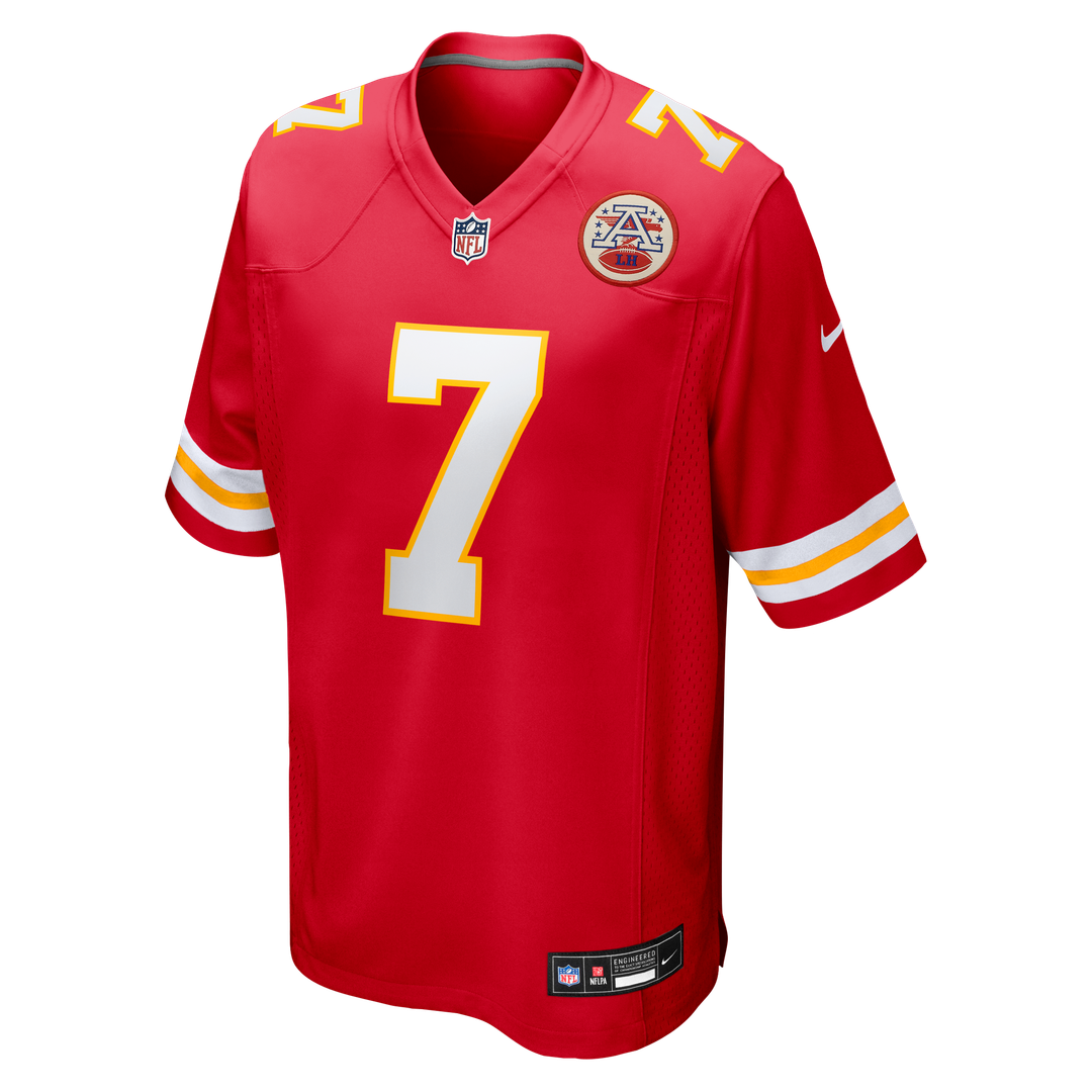 Kansas City Chiefs Harrison Butker Nike Red Game Jersey product image 2, provided for visual reference and product detail