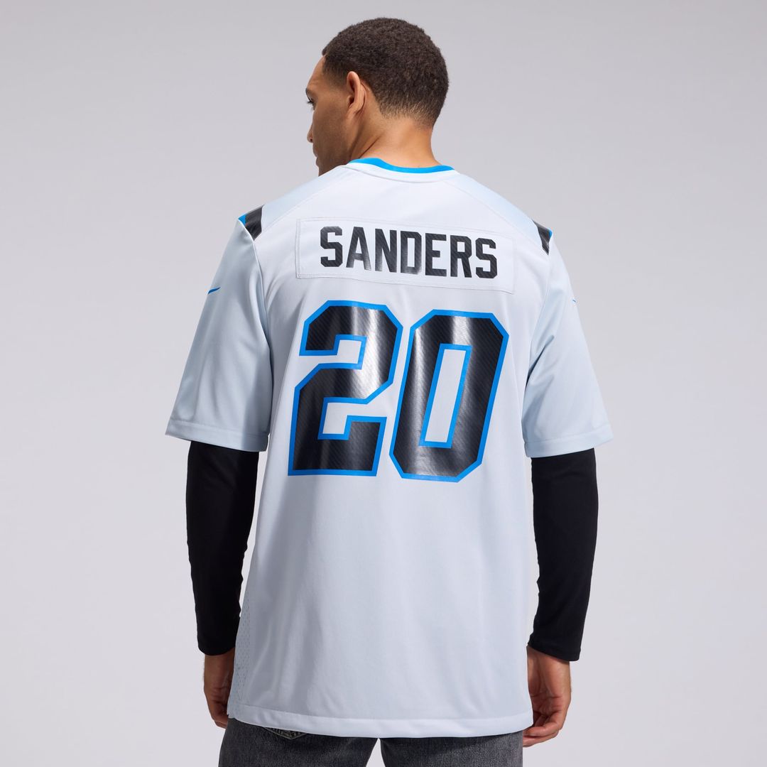 Detroit Lions Barry Sanders Nike Silver 2026 Rivalries Collection Game Jersey product image 3, provided for visual reference