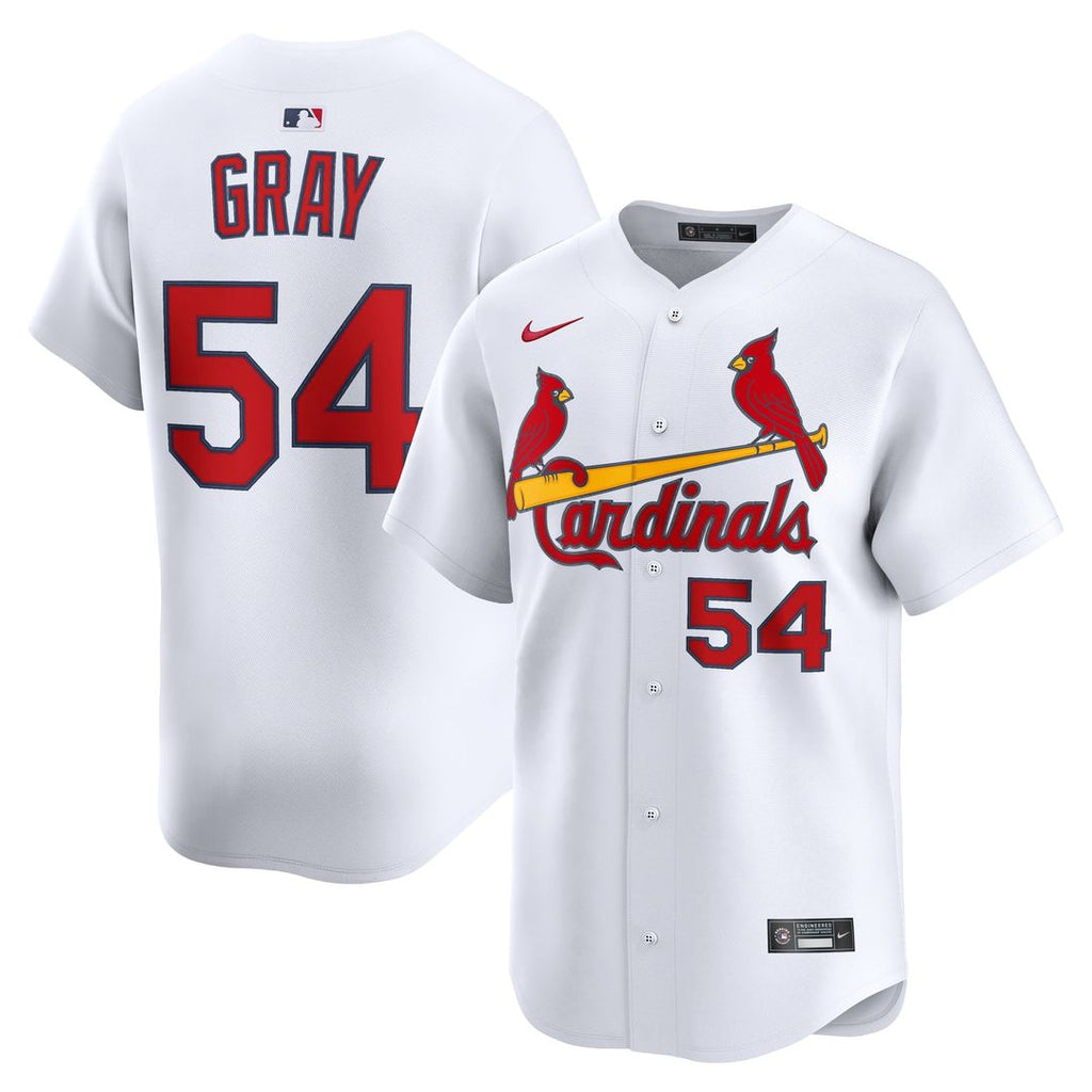 St. Louis Cardinals Sonny Gray Nike White Home Limited Player Jersey product image 1, provided for visual reference and