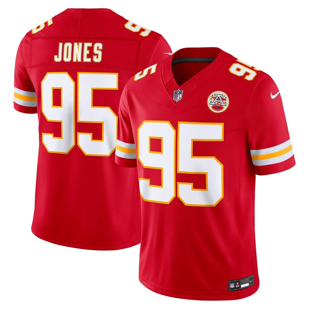 Kansas City Chiefs Chris Jones Nike Red Team Vapor F.U.S.E. Stitched Limited Jersey product image 1, provided for visual