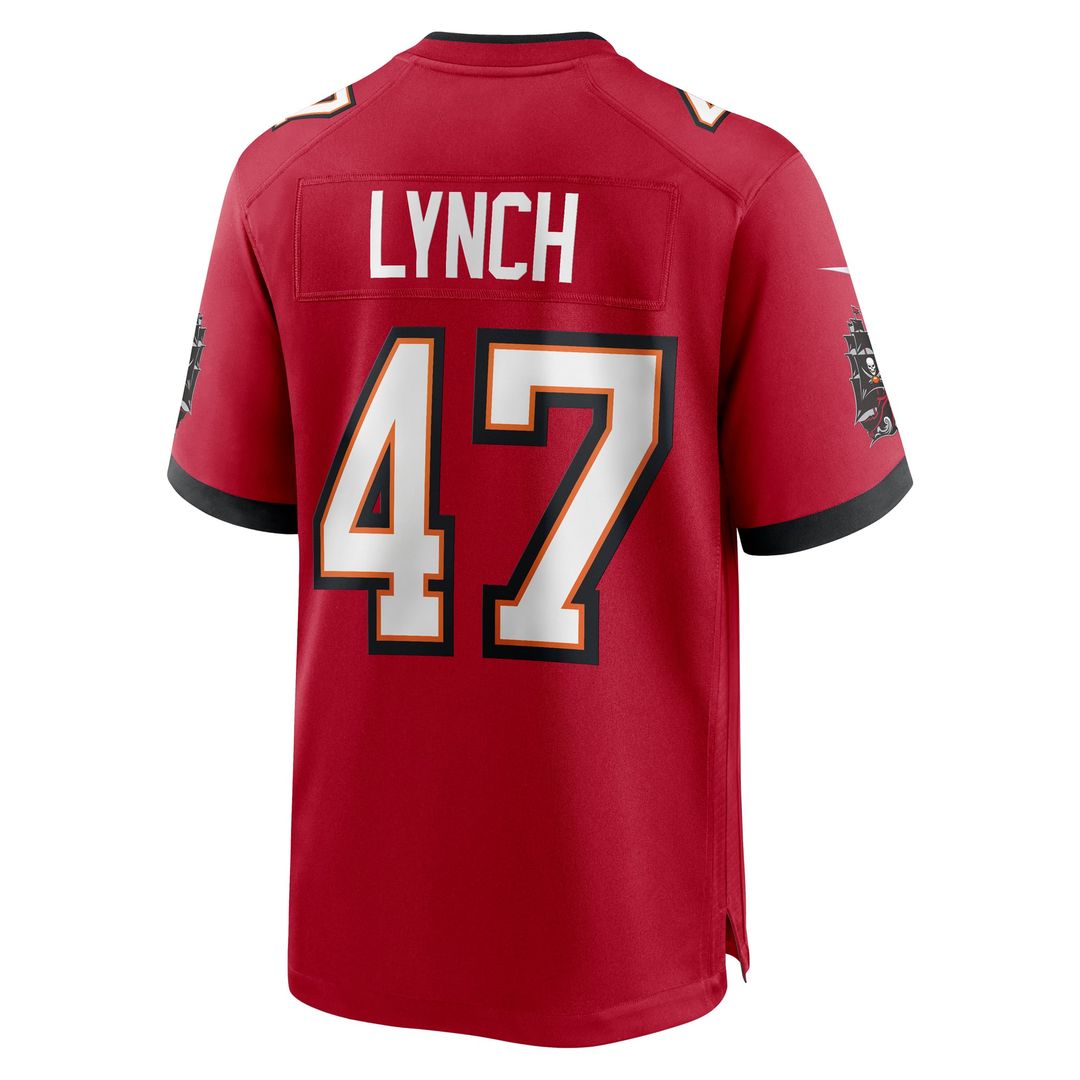 Tampa Bay Buccaneers John Lynch Nike Red Retired Player Game Jersey product image 3, provided for visual reference and