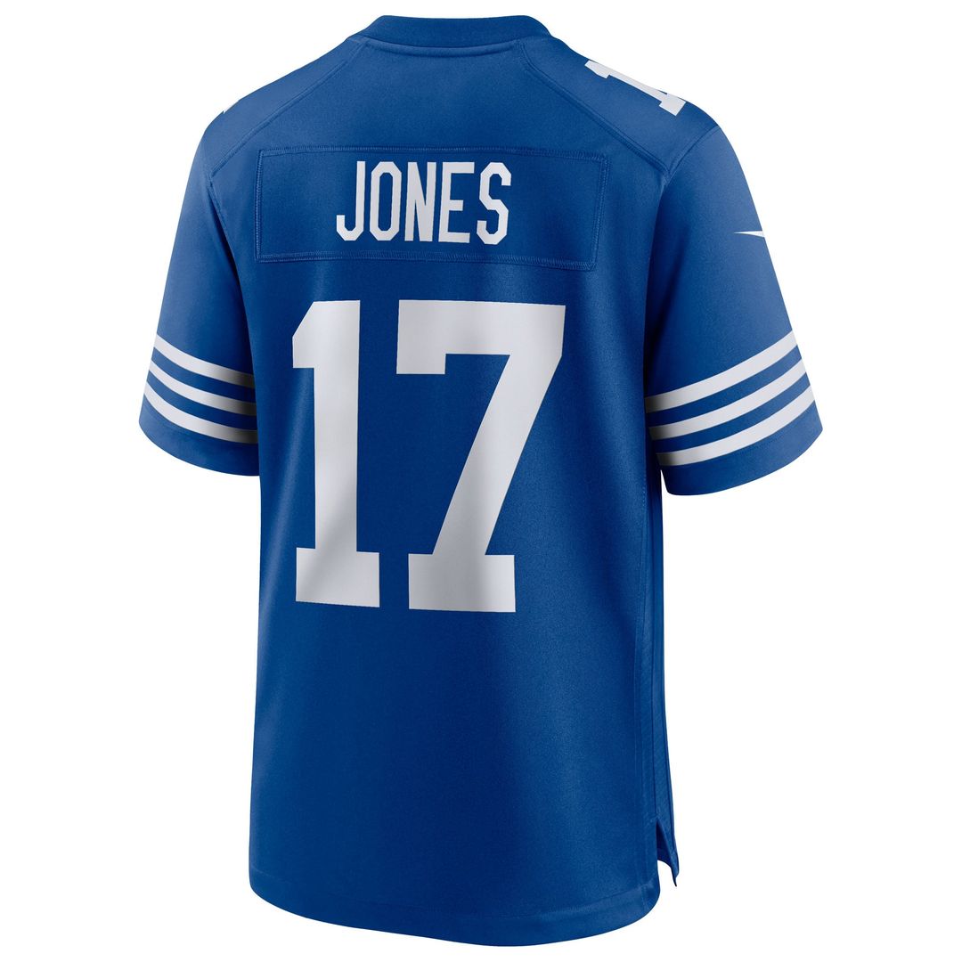 Indianapolis Colts Daniel Jones Nike Royal Alternate Game Jersey product image 3, provided for visual reference and product