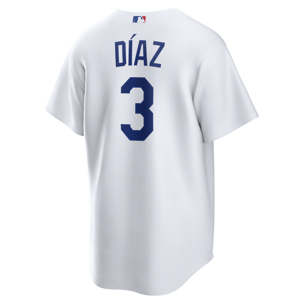 Los Angeles Dodgers Edwin Díaz Nike White Home Replica Jersey product image 3, provided for visual reference and product