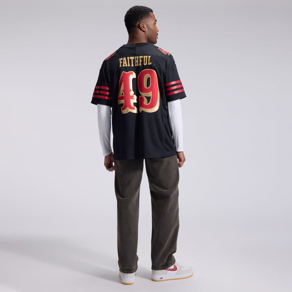 San Francisco 49ers The Faithful Nike Black Rivalries Collection Stitched Limited Jersey product image 5, provided for