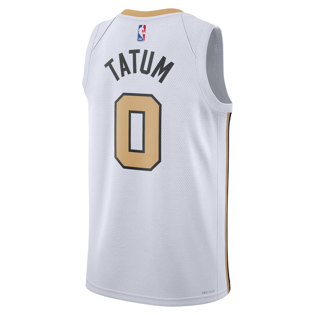 Boston Celtics Nike 2025/26 City Edition Swingman Jersey - White - Jayson Tatum - Unisex product image 4, provided for