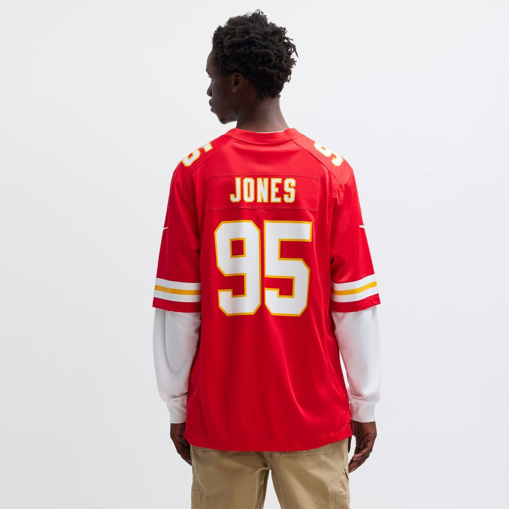 Kansas City Chiefs Chris Jones Nike Red Game Jersey product image 5, provided for visual reference and product detail review