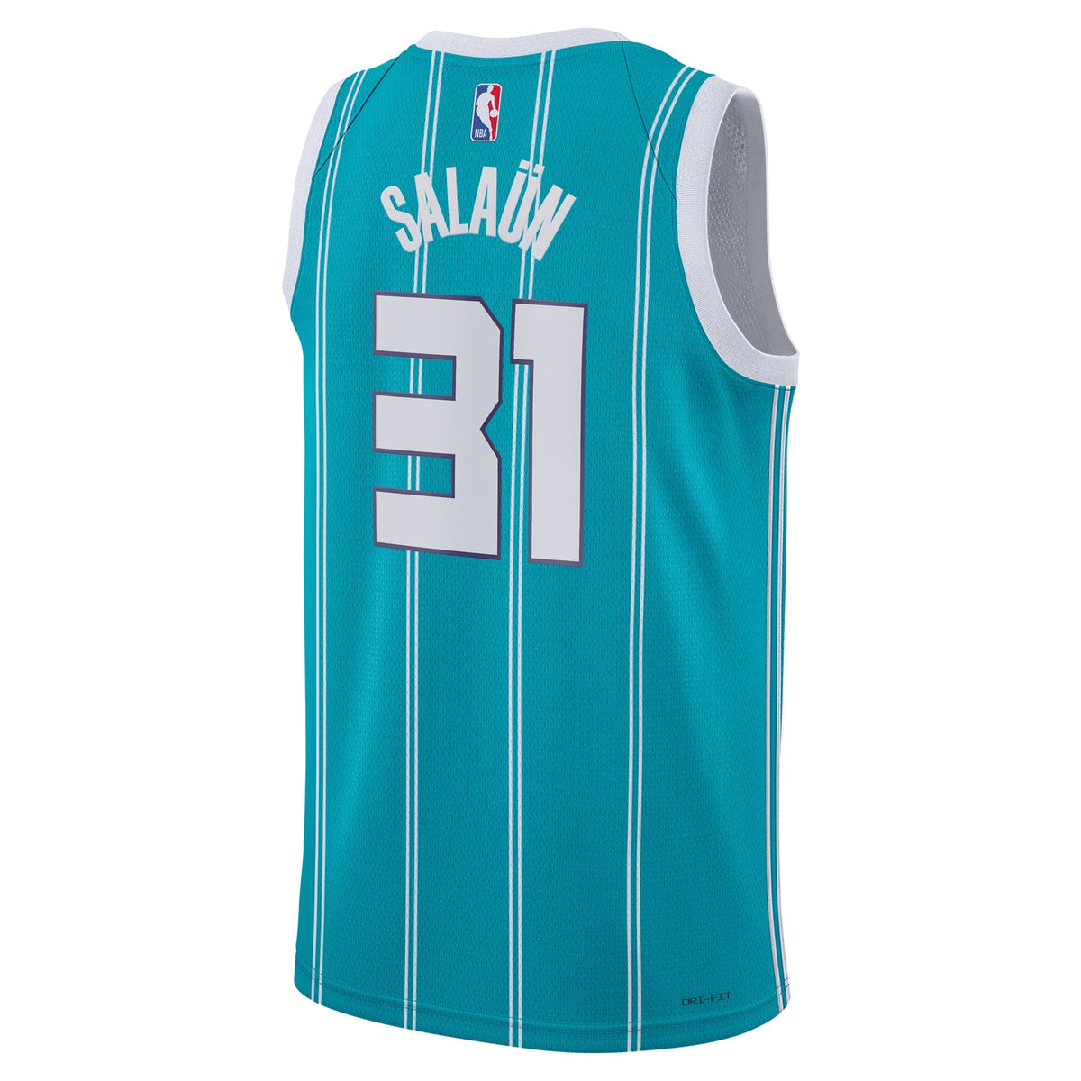 Charlotte Hornets Jordan Brand Icon Edition Swingman Jersey - Teal - Tidjane Salaün - Unisex product image 4, provided for
