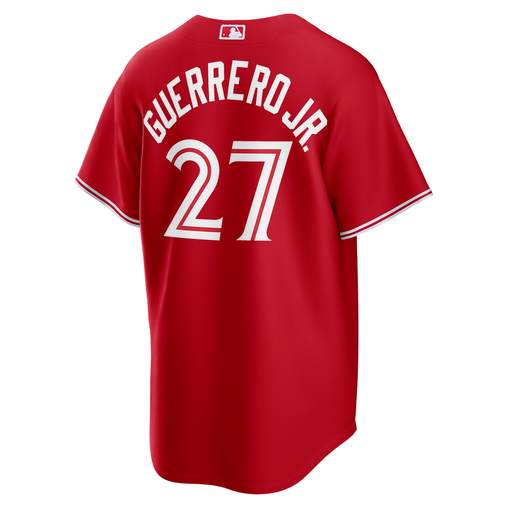 Toronto Blue Jays Vladimir Guerrero Jr. Nike Red Canada Day Replica Jersey product image 6, provided for visual reference