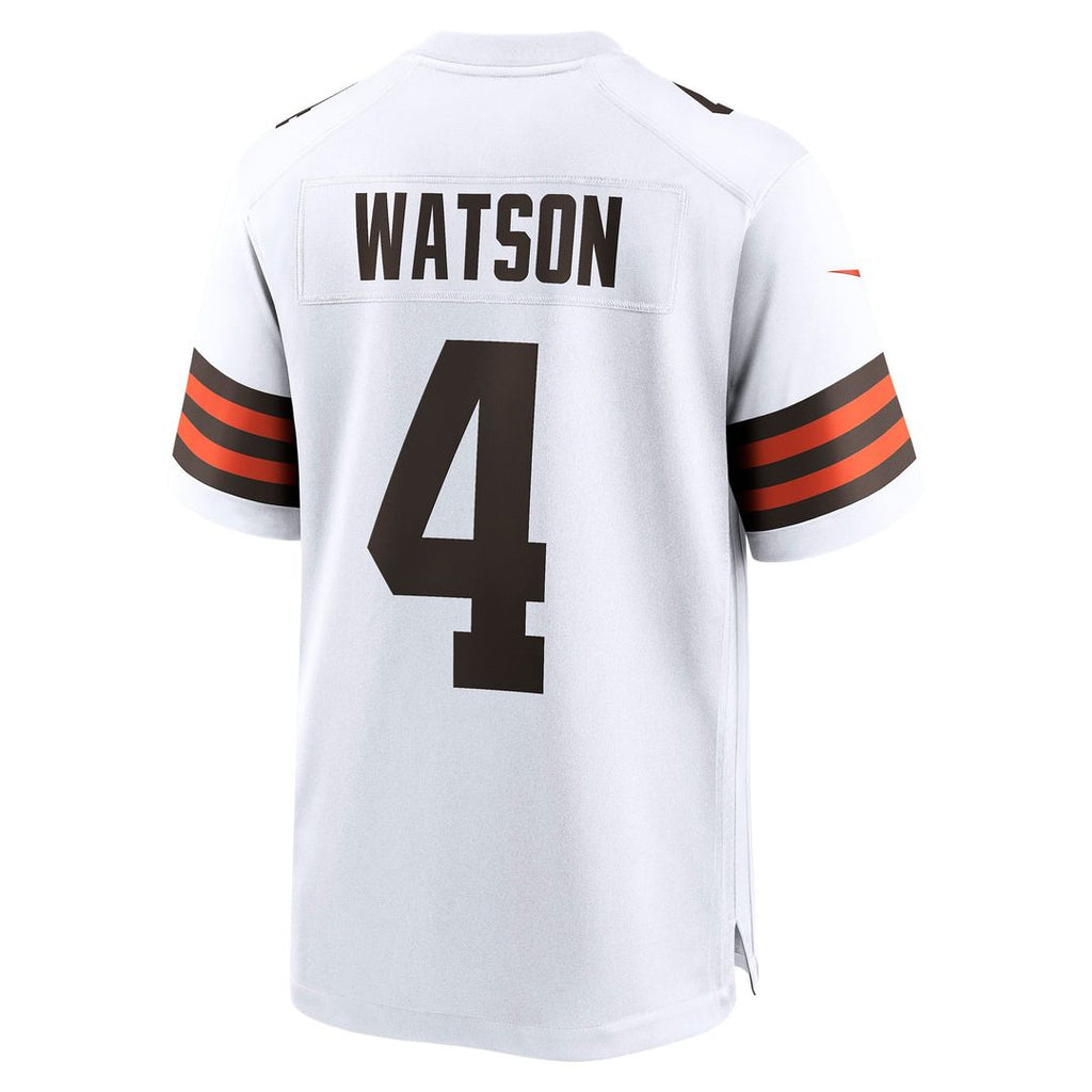 Cleveland Browns Deshaun Watson Nike White Game Jersey product image 3, provided for visual reference and product detail