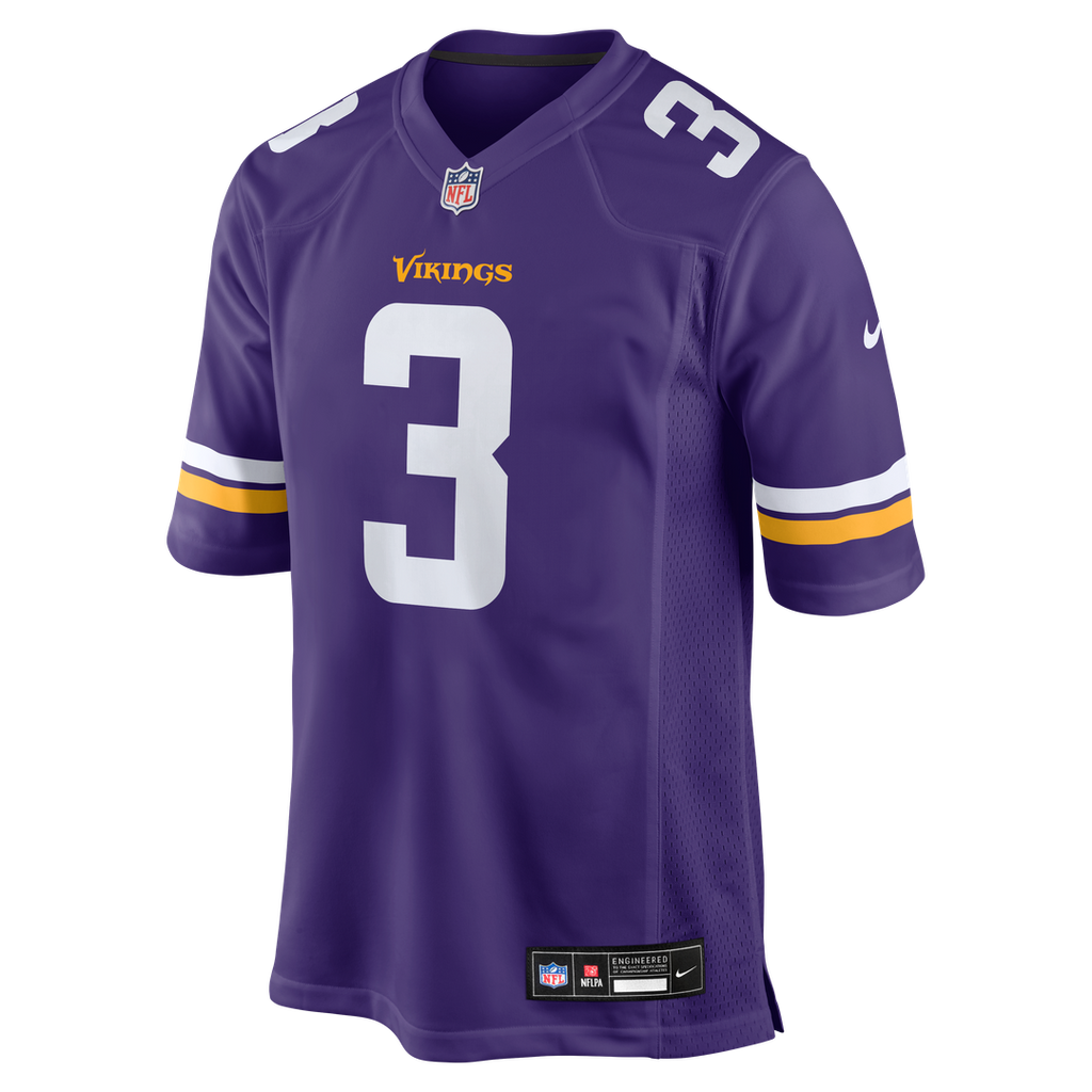 Minnesota Vikings Jordan Addison Nike Purple Game Jersey product image 10, provided for visual reference and product detail