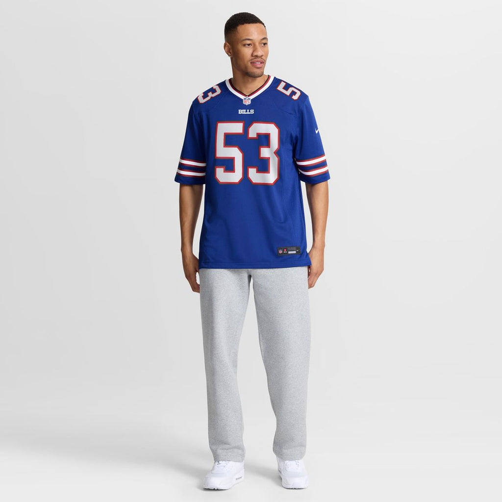 Buffalo Bills Lloyd Cushenberry III Nike Royal Team Game Jersey product image 4, provided for visual reference and product