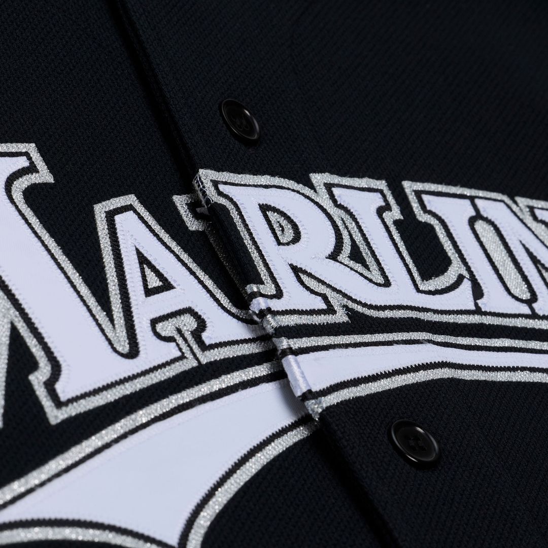 Florida Marlins Miguel Cabrera Mitchell & Ness Black 2003 Cooperstown Mesh Batting Practice Button-Up Jersey product image