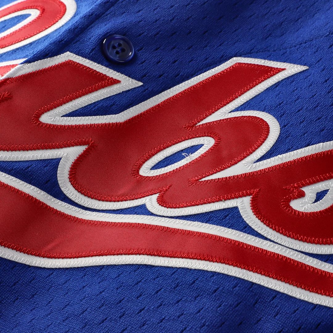 Chicago Cubs Ryne Sandberg Mitchell & Ness Royal Cooperstown Collection 1996 Mesh Batting Practice Button-Up Jersey product