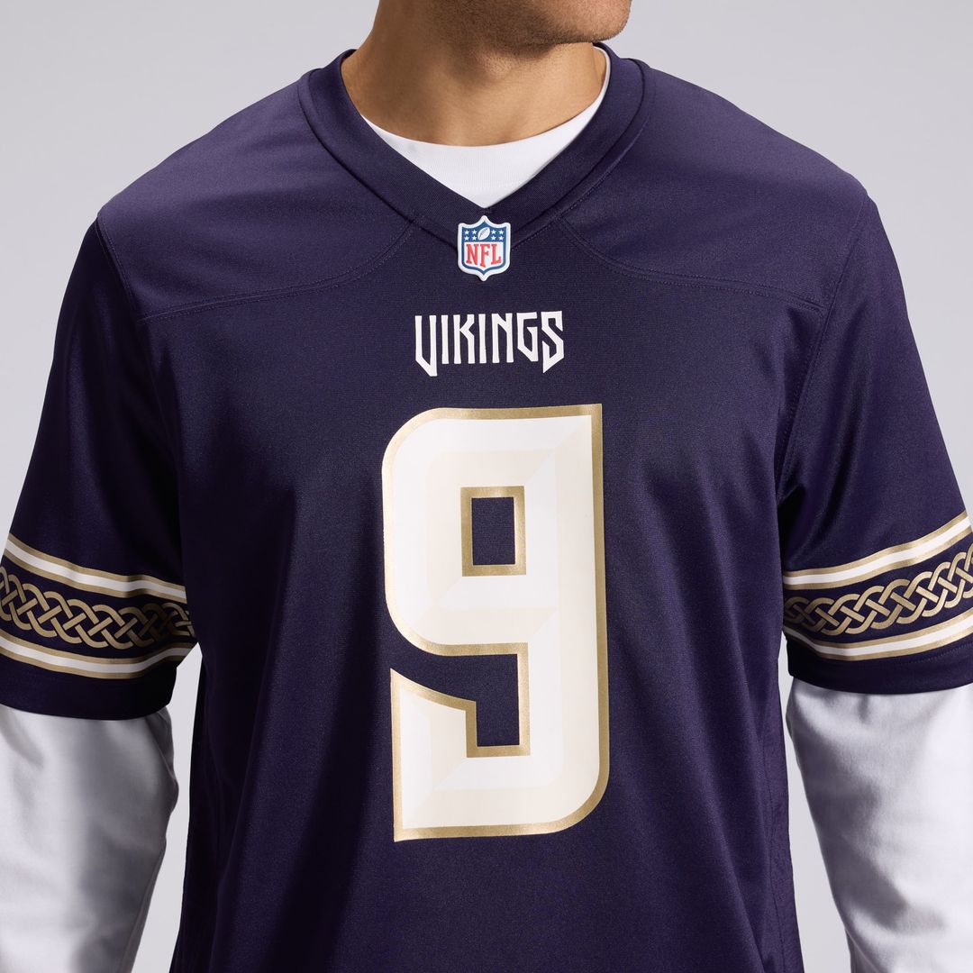 Minnesota Vikings J.J McCarthy Nike Purple 2026 Rivalries Collection Game Jersey product image 8, provided for visual