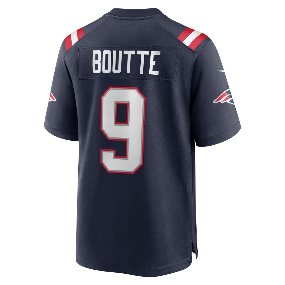 New England Patriots Kayshon Boutte Nike Navy Game Jersey product image 3, provided for visual reference and product detail