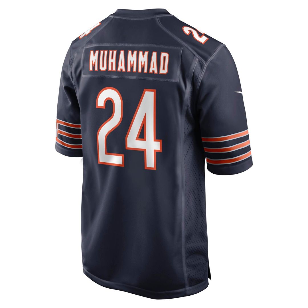 Chicago Bears Malik Muhammad Nike Navy Team Game Jersey product image 5, provided for visual reference and product detail