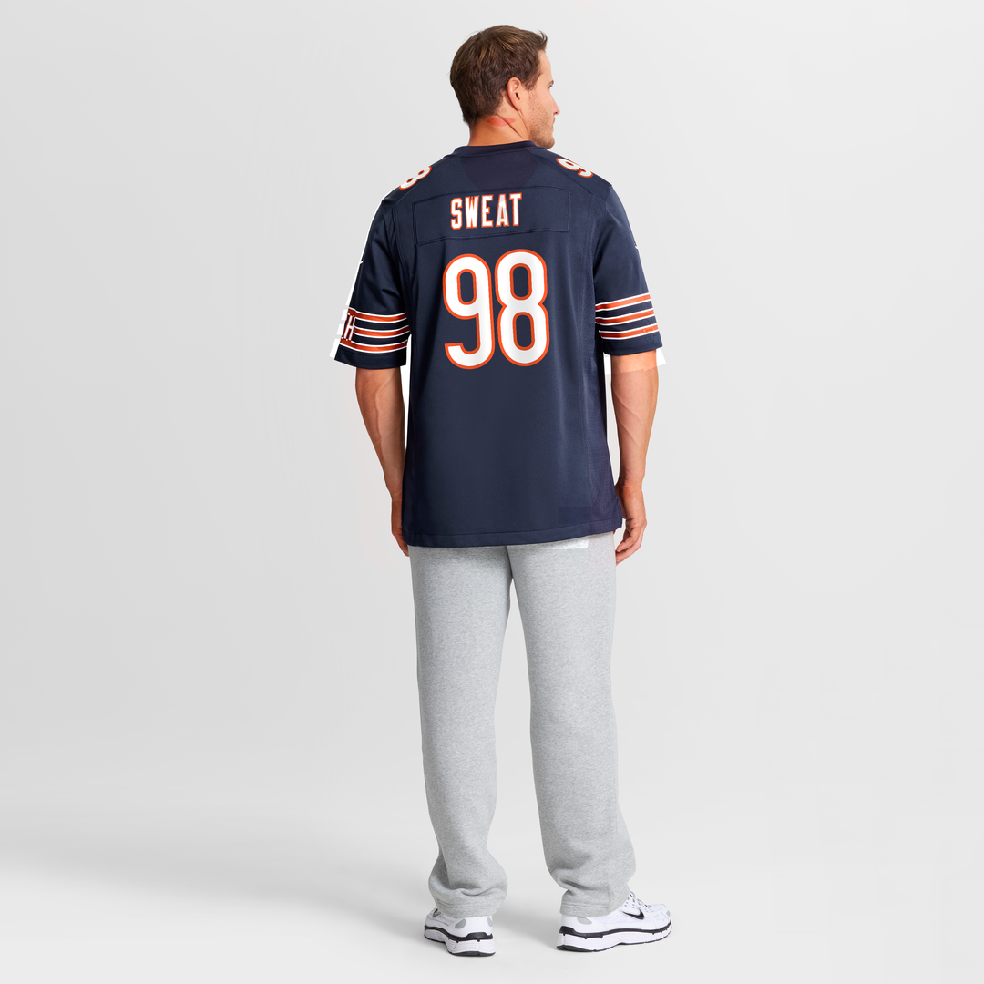 Chicago Bears Montez Sweat Nike Navy Game Jersey product image 5, provided for visual reference and product detail review