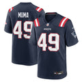New England Patriots Chad Muma Nike Navy Team Game Jersey product image 1, provided for visual reference and product detail