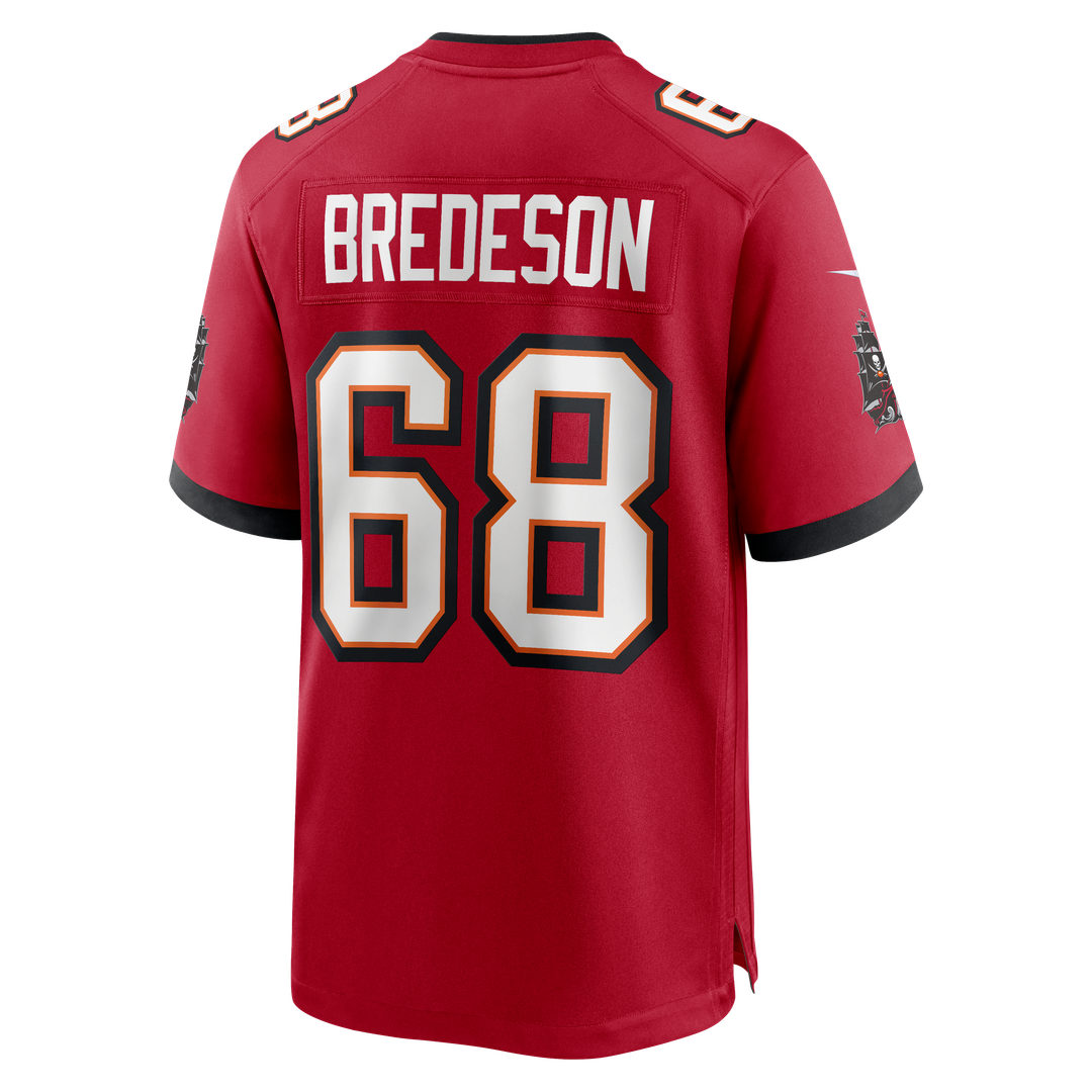 Tampa Bay Buccaneers Ben Bredeson Nike Red Game Jersey product image 3, provided for visual reference and product detail