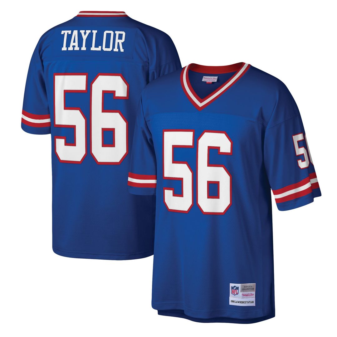 New York Giants Lawrence Taylor Mitchell & Ness Royal Legacy Replica Jersey product image 1, provided for visual reference