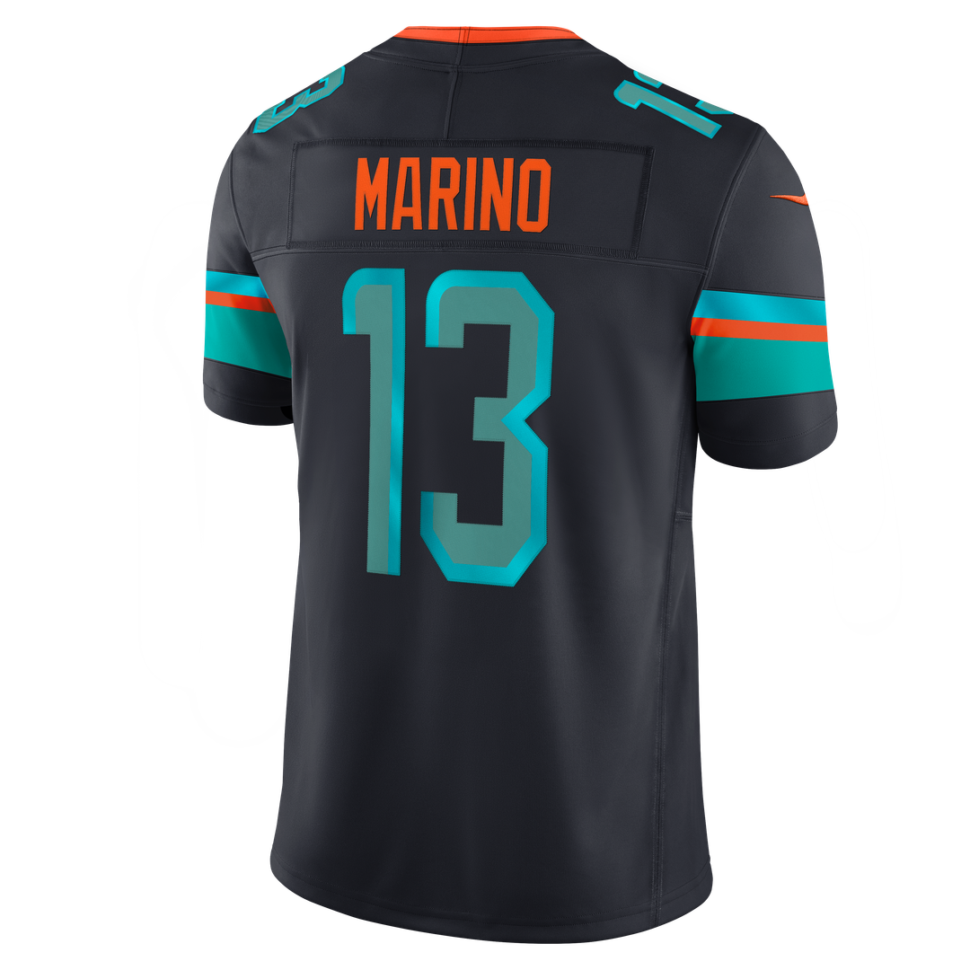 Miami Dolphins Dan Marino Nike Navy Rivalries Collection Stitched Limited Jersey product image 3, provided for visual