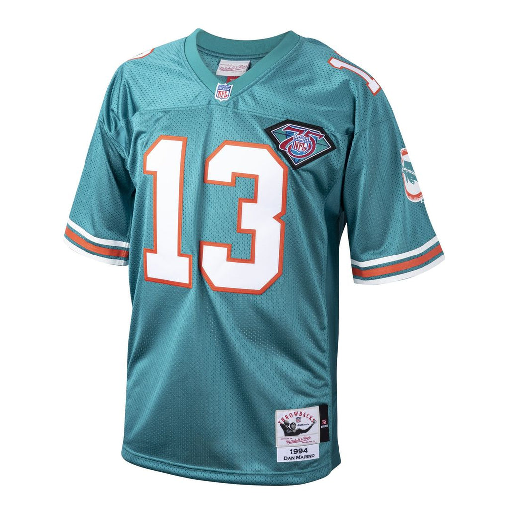 Miami Dolphins 1994 Dan Marino Mitchell & Ness Aqua Authentic Throwback Retired Player Jersey product image 2, provided for