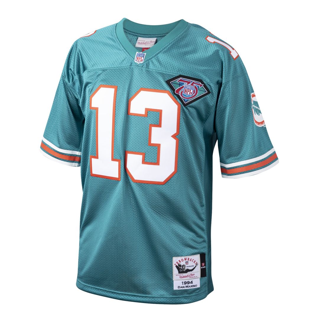 Miami Dolphins 1994 Dan Marino Mitchell & Ness Aqua Authentic Throwback Retired Player Jersey product image 2, provided for