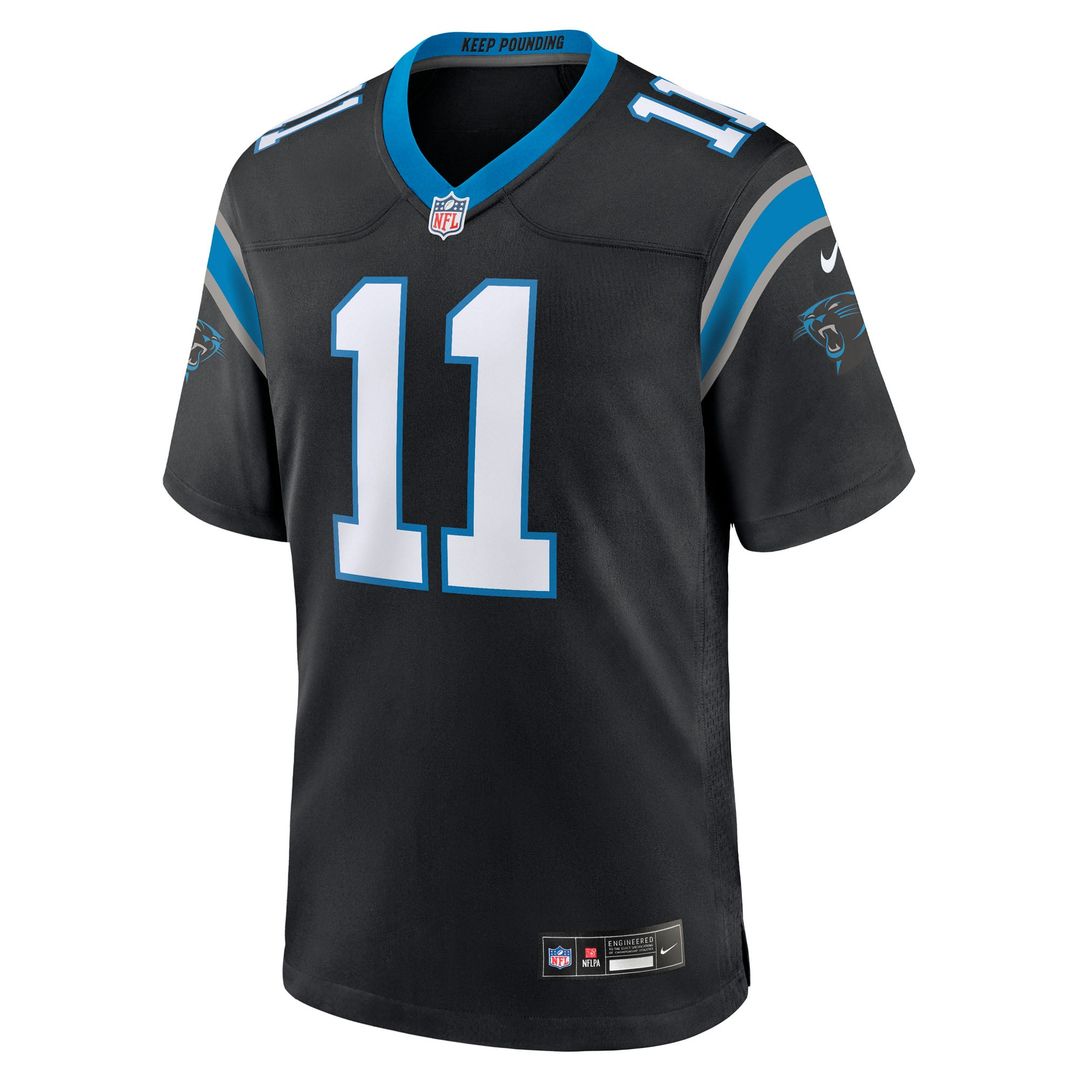 Carolina Panthers Nic Scourton Nike Black Team Game Jersey product image 2, provided for visual reference and product detail
