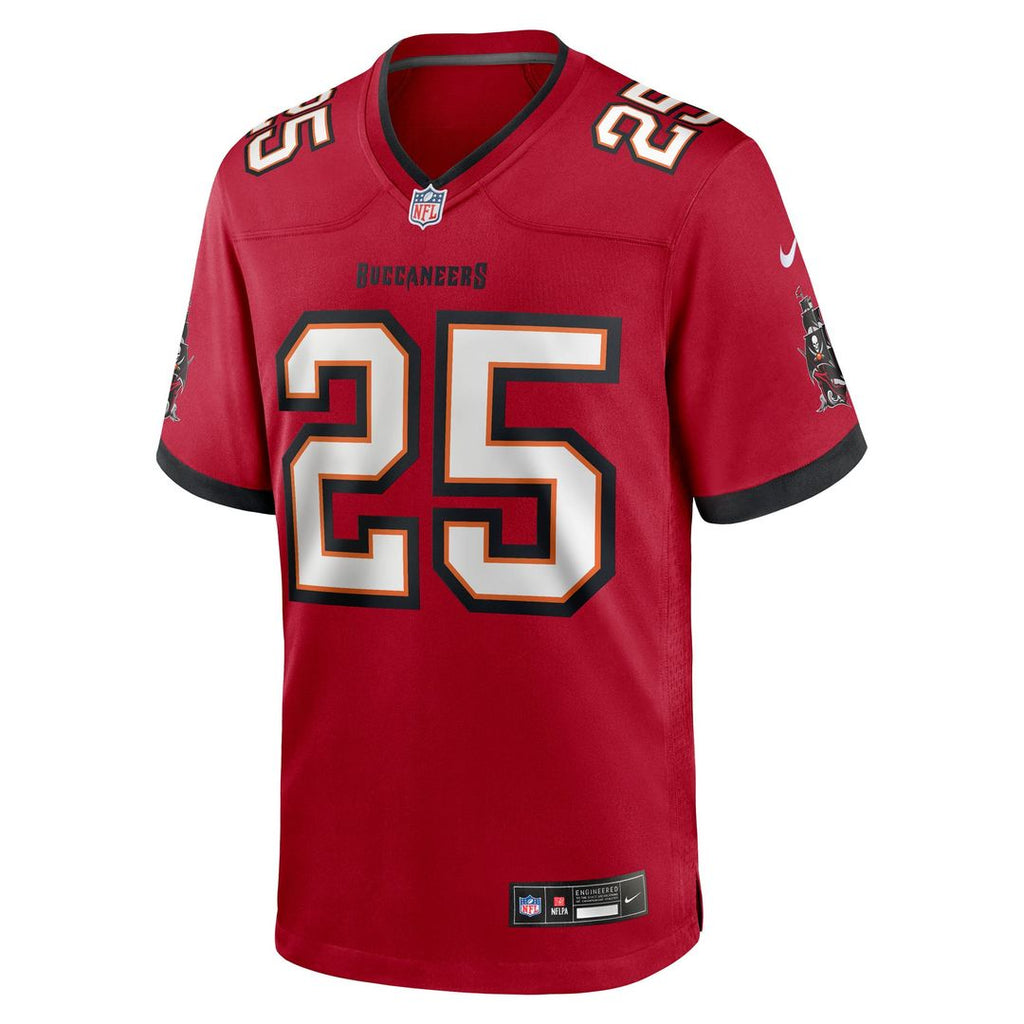 Tampa Bay Buccaneers Jacob Parrish Nike Red Team Game Jersey product image 2, provided for visual reference and product