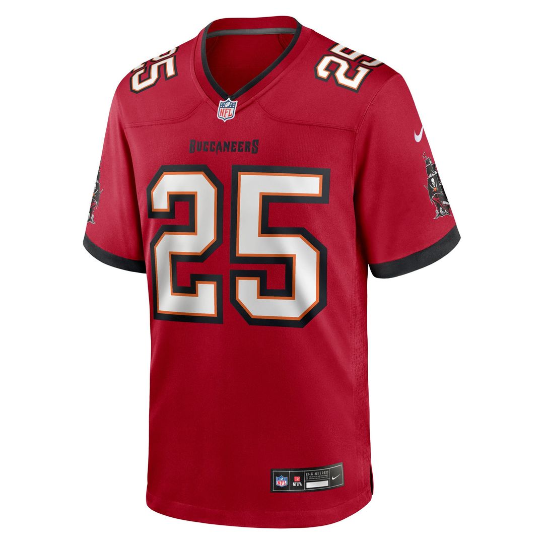 Tampa Bay Buccaneers Jacob Parrish Nike Red Team Game Jersey product image 2, provided for visual reference and product