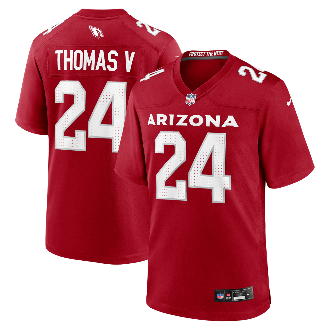 Arizona Cardinals Starling Thomas V Nike Cardinal Team Game Jersey product image 1, provided for visual reference and